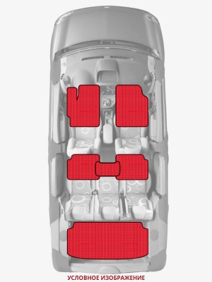 ЭВА коврики «Queen Lux» комплект для Chrysler Sebring (2G)